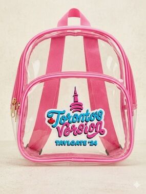 Taylor Swift Toronto’s Version Taylgate ‘24 Clear Pink Backpack